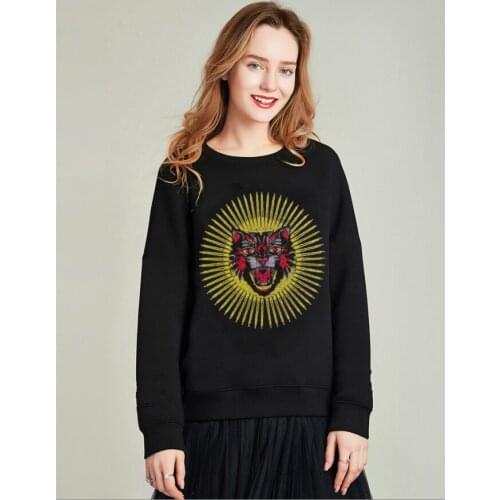 2021 New hoodies Diamonds Tops For women Fashion Sweatshirt girls Pullover