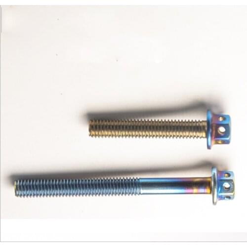 New 5pcs M6 Motorcycle Custom Fairing Body Bolt Outer Hexangular 304 Stainless Steel Screw Nut Colored-Plating Car Accessories