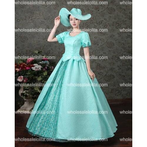 New Arrival Blue Rococo Baroque Marie Antoinette Ball Gown Dresses 18th Century Renaissance Historical Period Customes
