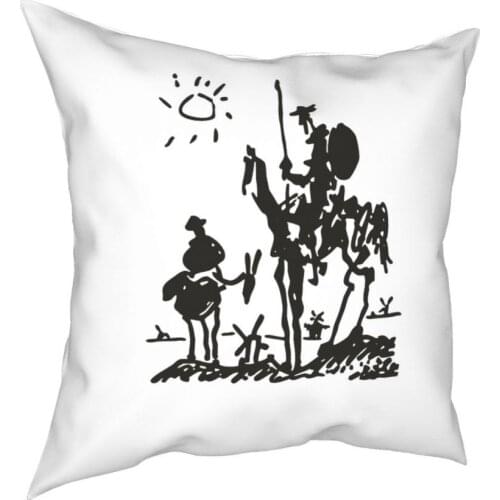 Pablo Picasso Square Pillow Case Polyester Decorative Pillow Don Quijote Surrealism Art Awesome Pillowcover Home Decor