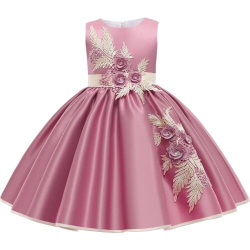 Pink Tutu Princess Children Birthday Party Prom Wedding Bridesmaid Evening Infant Summer Dress Kids Vestidos Baby Girls Clothes