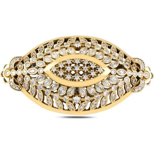 Silver 925 Sterling Zircon Cubic Zirconia Authentic Brooch