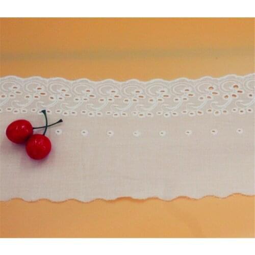 Woven cotton lace trim DIY sewing curtain craft decoration baby blue baby pink cotton trim lace ribbon