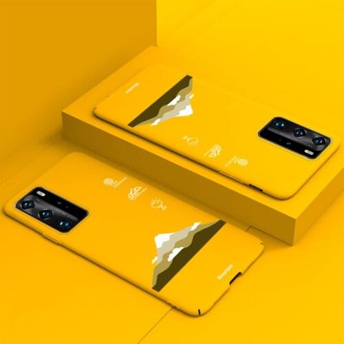 Ultra-thin Matte PC Phone Case For Huawei P40 P30 P20 lite Mate 30 20 10 Pro Snow Mountain Cover