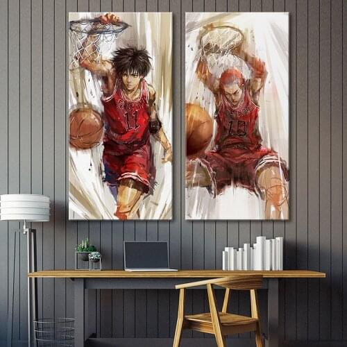 No frame Japan Anime Canvas Poster For Living Room Home Decor Basketball Boy Wall Pictures For Living Room Printing Painting