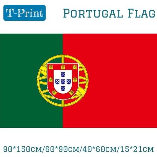 15PCS Flag 90*150cm/60*90cm/40*60cm/15*21cm Portugal Flag 3x5ft National Flag For World Cup / National Day / Olympic Games