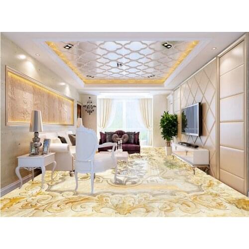 3d flooring custom luxury wallpaper 3d floor Jewelry flower marble 3d photo wallpaper room mural 3d floor wallpaper