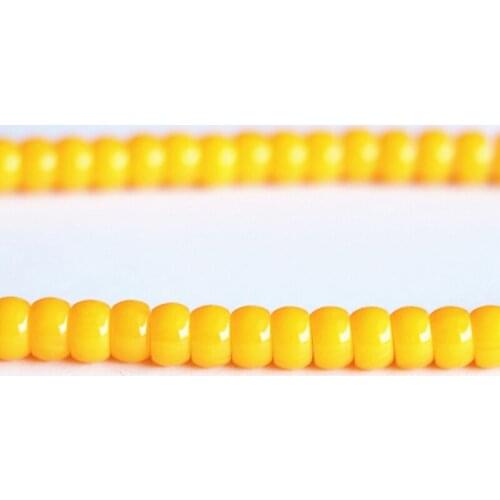One strand yellow resin beeswax 8*5mm abacus rondelle loose beads free shipping gifts fashion jewelry 15inch B85