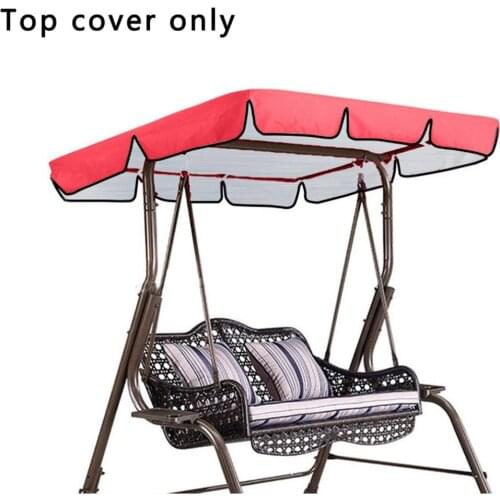 Oxford Cloth Swing Seat Top Cover Waterproof Sunscreen Protector Shed Roof Cover Two-seater/three-seater Swing Shed Outdoor