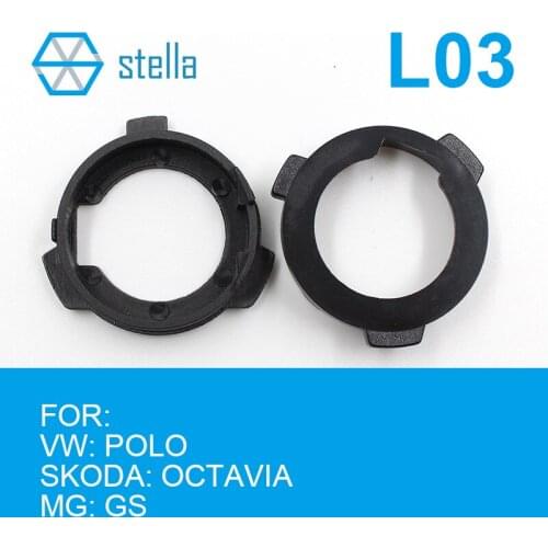 Stella 2pcs H7 LED headlight Holders/Adapters Lamp Base for VW POLO /SKODA OCTAVIA/MG GS etc. Headlight Accessories