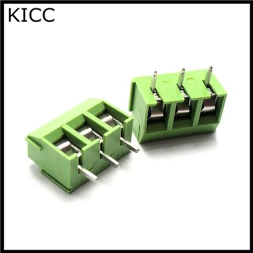 KF126-3P Connecting terminal MG126 3Pin 5.00mm PCB terminal Can splice 250V8A 5Pcs