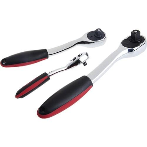 1/4" 72 Tooth Teeth Torque Ratchet Socket Wrench Hand Repairing Tool