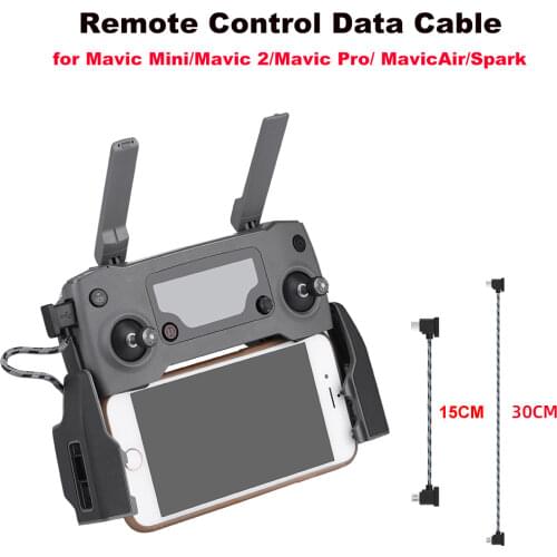 Data Cable for DJI Mavic Mini/Mavic 2/Pro/Air/Spark Drone Remote Control Tablet Phone Extension Cord line Connector Accessory