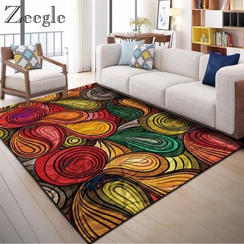 Zeegle Carpets and Rugs for Living Room Anti Slip Sofa Area Rug Absorbent Coffee Table Large Size Carpet Washable Bedside Carpet