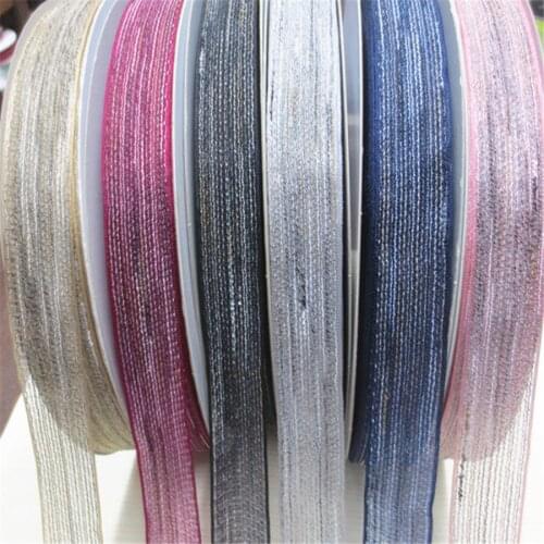 100Yards 15 / 26/40 mm Ribbon Fishline Multicolor Striped Ribbon Hair Ornament DIY Material Flower Gift Wrapping Belt 242