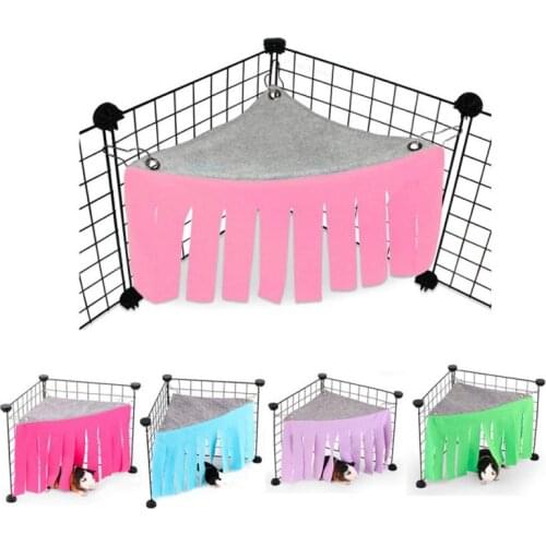 Tassel Strip Small Pet Tent Hideout Guinea Pig Hamster Hedgehog Hammock Curtain Small Animals Hanging Bed Corner Nest Mat House