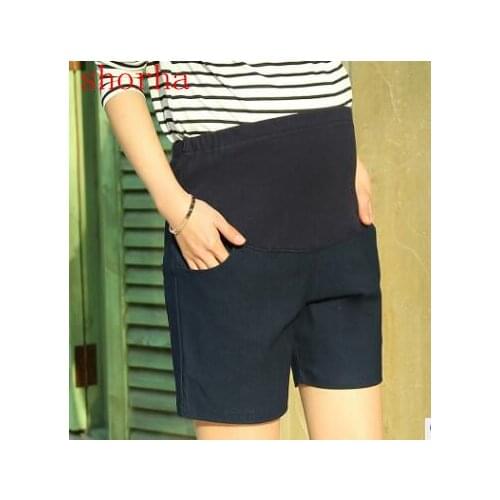 Summer Belly Skinny Maternity Legging in Elastic Cotton Adjustable Waist Pencil Pregnancy Pants Clothes for Pregnant