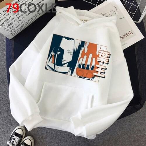 Shaman King hoodies male 2021 anime harajuku printed male sweatshirts hoody anime y2k aesthetic