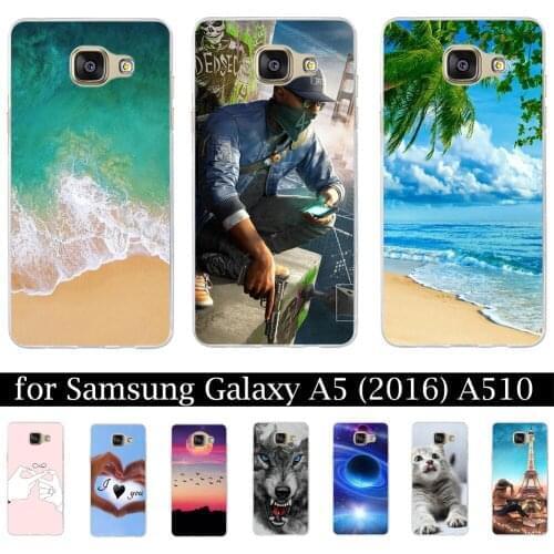 FRUITWORLD Painted Soft Silicone For Samsung Galaxy A5 2016 Case A510 A510F Coque Cover Phone Back For Samsung A5 2016 Case