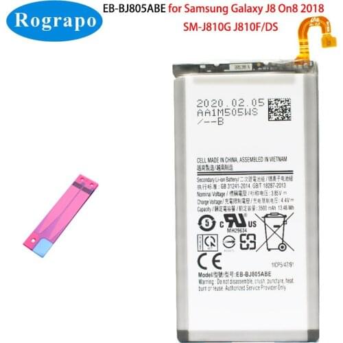 3500mAh EB-BJ805ABE Replacement Battery For Samsung Galaxy A6 Plus A6+ / A9 Star Lite SM-A605F A6050 A6058 Original Mobile Phone