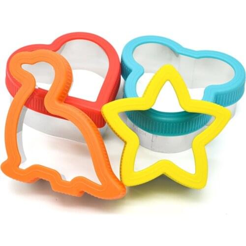 Sandwich Cutter for Kids /Children Animal Dinosaur Star Heart Shape Stainless Steel Bread Cutter Cookie Biscuit DIY Mold