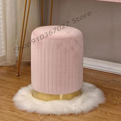 Nordic Dressing Stool Living Room Sofa Stool Shoe Changing Stool Fashion Bedroom Net Red Makeup Stool Light Luxury Chair
