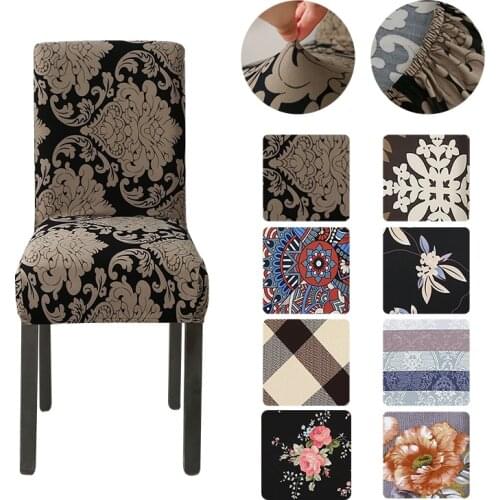 Fabric Chair Cover for Dining Room Chairs Cover Spandex Elastic Chair Cover for Chair for Kitchen Decoration Wedding Chair Cover
