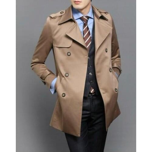 Autumn slim sexy double-breasted trench coat men long sleeve outerwear mens trench coat clothing modern urban big size 8XL 9XL
