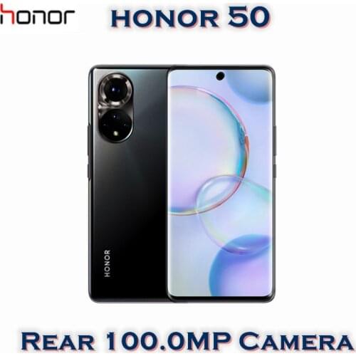New Honor 50 5G Android Phone Fingerprint OTA 6.57" OLED 120HZ 2340X1080 66W Charger 100.0MP Camera Snapdragon 778G OTA GPS