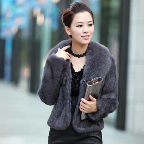 Women Real Fur Coat Winter Female Slim Waterproof Jacket Coats Real Fur Collar Liner Outerwear Ladies Plush Coats Overcoat Q265