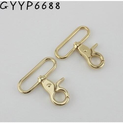 10pcs 51mm 3colors Gold Stronger Swivel Clasps Clips Dog Leash Swivel Hook Snaphook Cord Hook Buckle Trigger Clips Snap