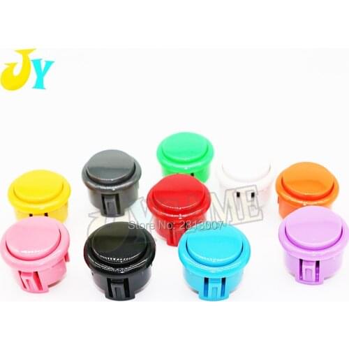 10 x New OEM 30mm Push Buttons Replace For Arcade copy Sanwa Button Mame KOF Games Parts of 10 Colors