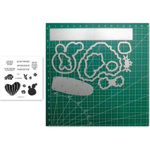 2021 Metal Cutting Dies And Stamps Stencil For DIY Scrapbooking Decorative Embossing Paper Card Dies Cutting Template Cactus