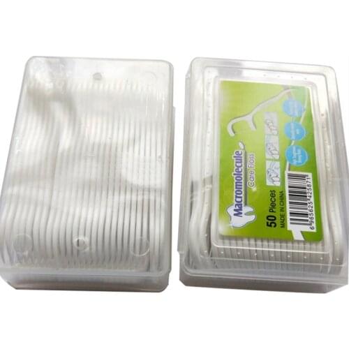 50pcs Dental Floss Flosser Picks Teeth Toothpicks Stick Tooth Clean Oral Care 7.8cm