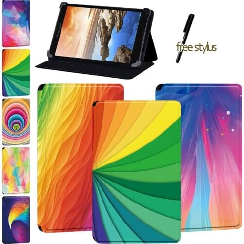 Watercolor Tablet Case Fit Lenovo Tab 8/Tab(A8-50 A5500/S8 - 50)/A7-(30 A3300/50 A3500)/Yoga (Book/Tab 4 Plu) /Thinkpad Tablet 2