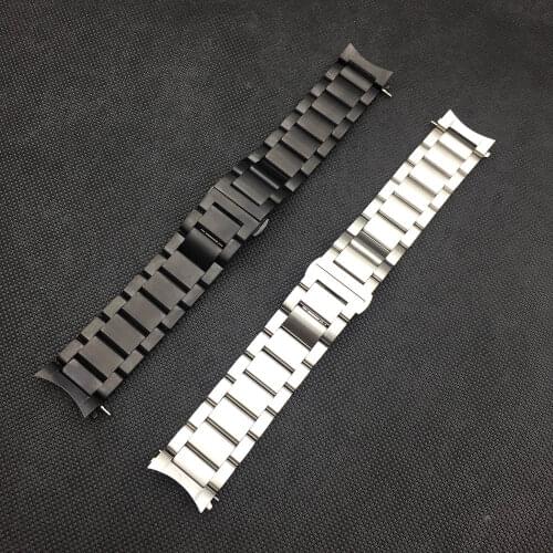 Stainless Steel Watchband for Samsung Gear S3 Classic Frontier R760 R770 Watch Band Strap Wrist Belt Bracelet+Notched Adapter
