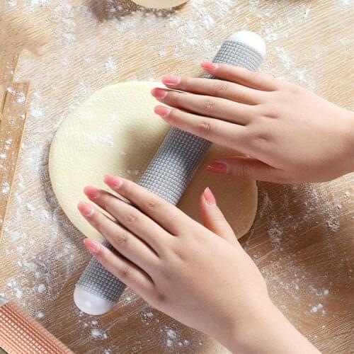 Household Plastic Non-stick Rolling Pin Home Roller Handless Baking Cooking Tools Pastry Baking Accessories Kitchen Utensil