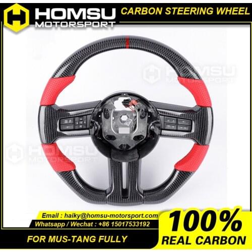 2005-2009 mustang fully Custom Made Carbon Fiber Steering Wheel For ford mustang
