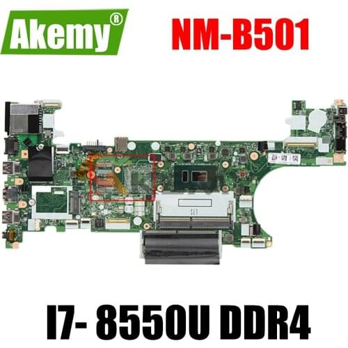 ET480 NM-B501 for Lenovo Thinkpad T480 (Type 20L5, 20L6) Laptop Motherboard W/CPU I7- 8550U DDR4 FRU 01YR332 01YU855 100% tested