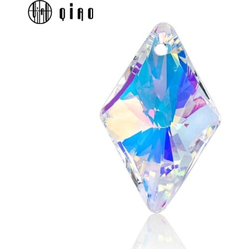 23mm 12pcs/lot rhombic shape crystal Pendant Austria glass beads rhinestone gems for Jewelry Findings Earring necklace making