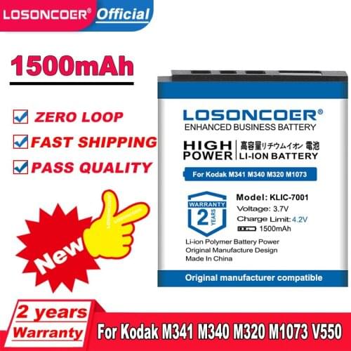 KLIC-7001 KLIC 7001 K7001 Battery For Kodak M341 M340 M320 M1073 V550 V570 V610 V705 M753 M763 M853 M863 M893 M1063 M1013 IS