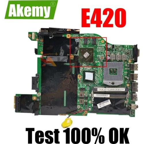 Akemy For Lenovo Thinkpad E420 Laptop motherboard 12204-1 HM65 PGA 988B DDR3 Mainboard W/ GPU