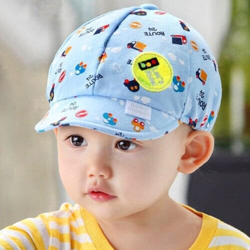 Cartoon Cute Baby Boy Cap Baby Baseball Cap Spring Summer Children Cotton Sun Hat Toddler Girl Outdoor Visor Hats