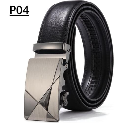 Mens Belt Automatic Buckle Business Korean Style Pants Belt Fashion Youth Middle-Aged Casual Belt Men Cowhide Leather Belt Men