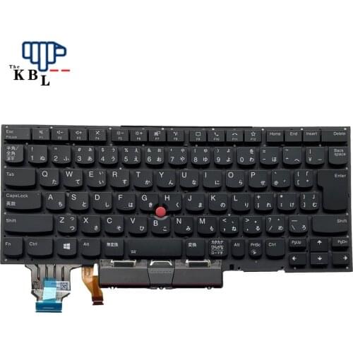 New For Lenovo Thinkpad X1 Carbon 8th Gen 2020 Japanese Language Backlit Black Laptop Keyboard(Silver L/R Key) SN20W73832 15PE55
