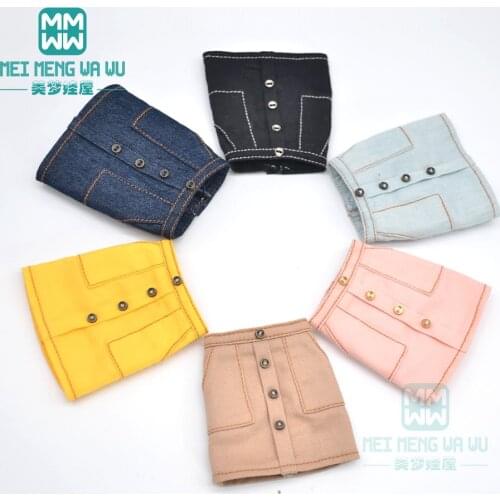 Blyth Doll Clothes fashion Belted shirt, mini dress, high heels for 28-30cm Blyth Azone doll accessories