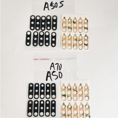 Wholesale 10pcs-100pcs/lot Back For-Samsung Galaxy A50 A60 A70 A70S Back Rear Camera Glass Lens Parts With Adhesive