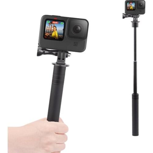 VODOOL Aluminum Alloy Handheld Selfie Stick Holder Bracket Sports Camera Extendable Holder Monopod for OSMO Action/ Gopro Hero9