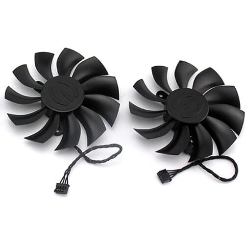 Durable PLA09215B12H Graphics Card Fan Replacement Brushless Cooling Fan for EVGA GTX 1080TI FTW3 DT GAMING Accessories