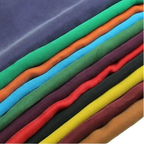 Wide 53" Sand Wash Heavy Cupro Fabric Summer Silk Like Clothing Material Top Pants Skirt Dress Fabric